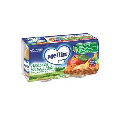 Mellin omogenizat caise banane mere 100 g 2 bucăți