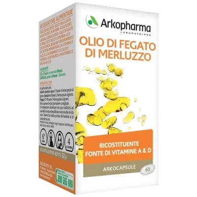 Arko ulei de ficat de cod capsule 60 capsule