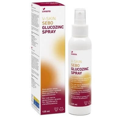 V-skin sebum glucozinc spray 125 ml
