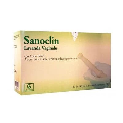 Sanoclin duș vaginal 4 sticle 140 ml