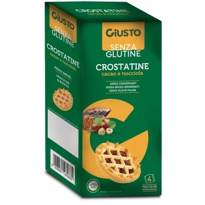 Giusto fără gluten crostatina cacao alune 4 bucăți 45 g