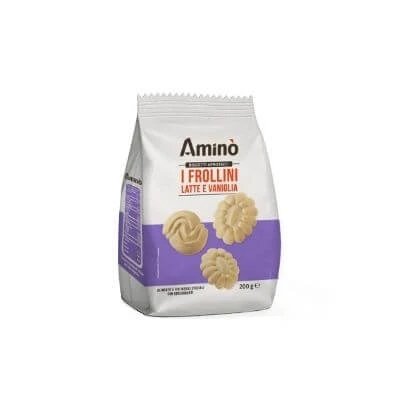 Prăjituri cu lapte și vanilie "Amino" 200 g