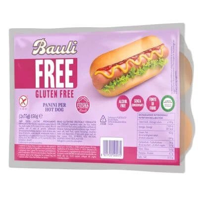 Bauli fără chifle pentru hot dog 2 bucăți 75 g