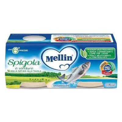 Mellin omog biban de mare 2 x 80 g