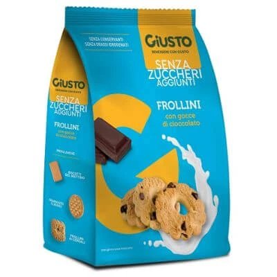 Giusto fursecuri cu ciocolată fără zahăr 350 g