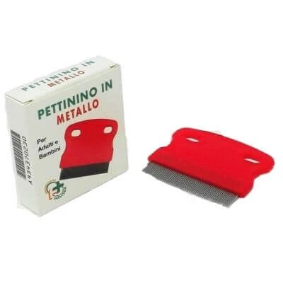 Pieptene metalic din plastic