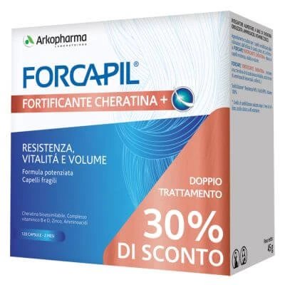 Forcapil fortificare keratina + promo 120 capsule preț special