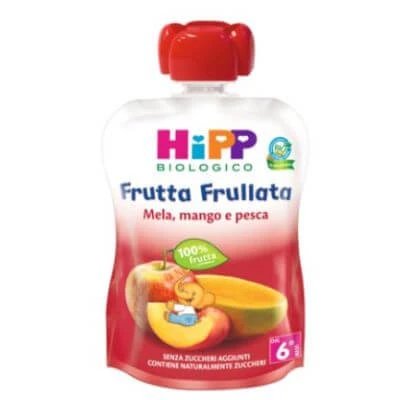 Hipp bio smoothie de fructe măr/mango/ piersică 90 g