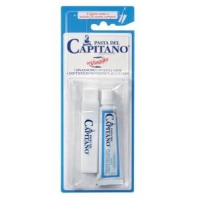 Kit de călătorie Captain's Paste periuță de dinți + pastă de dinți 25 ml