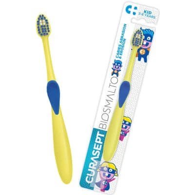 Periuță de dinți pentru copii Curasept biosmalto 3-6 ani