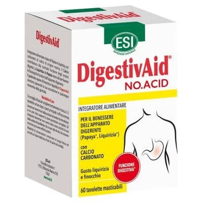 Esi digestivaid no acid 60 comprimate