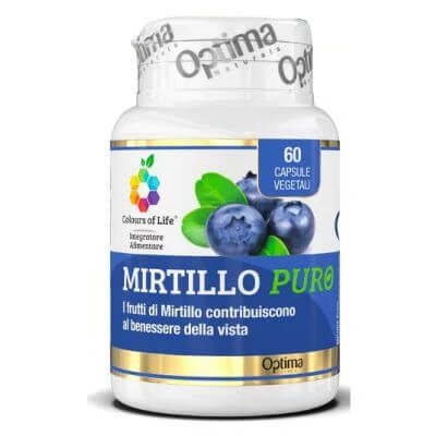 Culori de viață pure blueberry 60 capsule vegetariene 500 mg