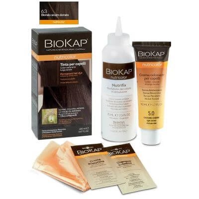 Biokap nutricolor 6.3 blond auriu închis tub + sticlă