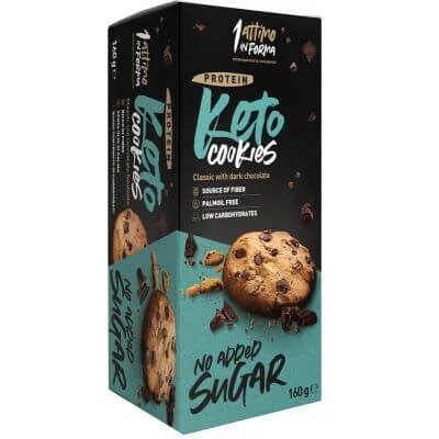 Fursecuri Keto clasic ciocolată neagră 160 g