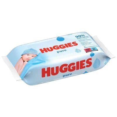 Huggies șervețele pur single 12 bucăți
