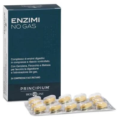 Principium enzime no gas fast/retard 24 comprimate