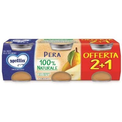 Mellin pară omogenizată 3 bucăți 100 g