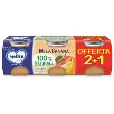 Mellin omogenizat mere banane 3 bucăți 100 g