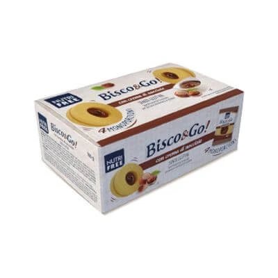 Nutrifree bisco&go cu cremă de alune 4x40 g