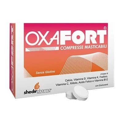 Oxafort blister 48 comprimate masticabile în cutie 72 g