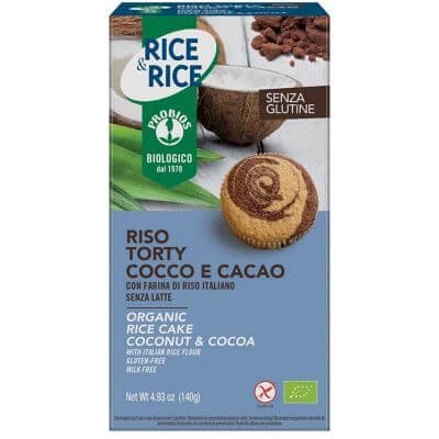 Probios orez torty cacao nucă de cocos 140 g