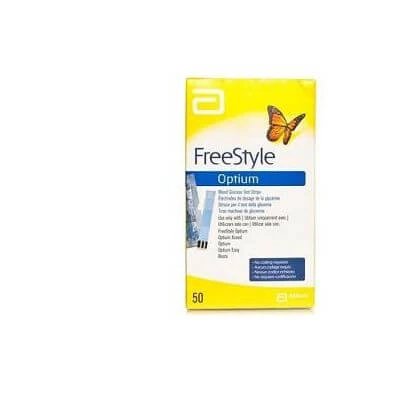 Benzi de testare a glicemiei Freestyle optium 25 bucăți