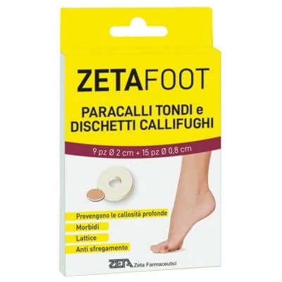 Zetafoot paracallus rotund 9 bucăți + calus pad 15 bucăți