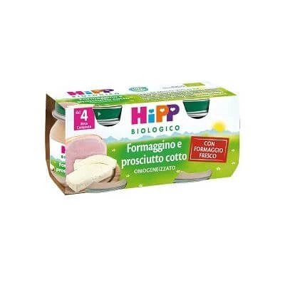 Șuncă de brânză Hipp bio omogenizată 2x80 g