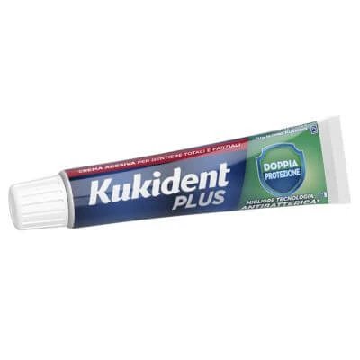 Kukident plus cremă adezivă pentru proteze dentare cu dublă protecție 40 g