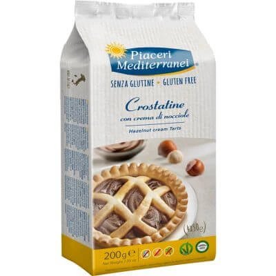 Piaceri mediterranei crostatina cu cremă de alune 4 x 50 g