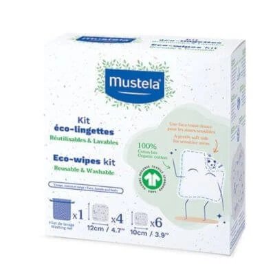 Șervețele lavabile reutilizabile Mustela 10 bucăți