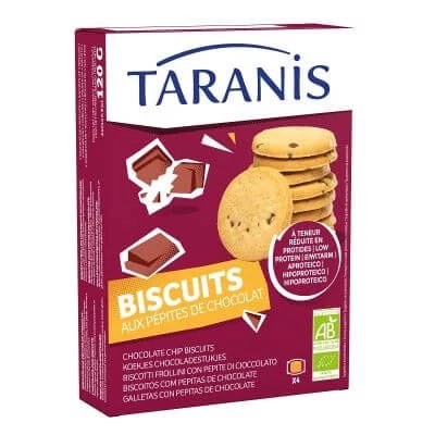 Taranis biscuiți de pâine scurtă cu pepite de ciocolată 120 g