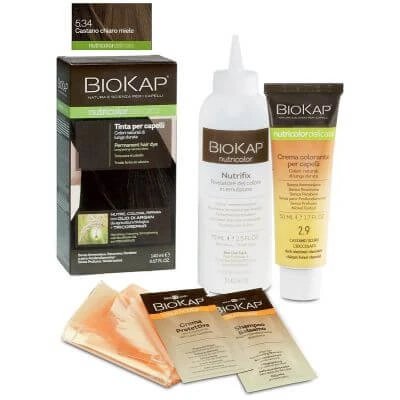Biokap nutricolor delicat 5.34 lumina maro miere vopsea tub + sticla