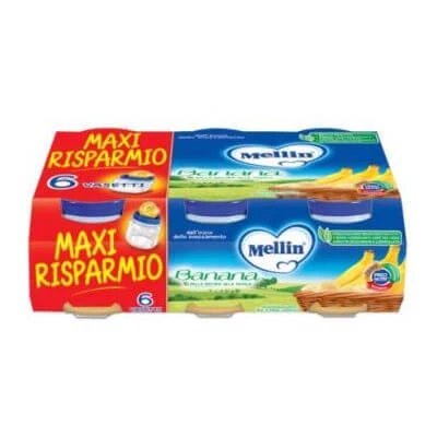 Banană omogenizată Mellin 6 x 100 g