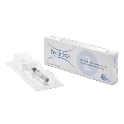 Seringă intra-articulară hyadrol cu acid hialuronic 1% și adelmitrol 2% capacitate 2 ml