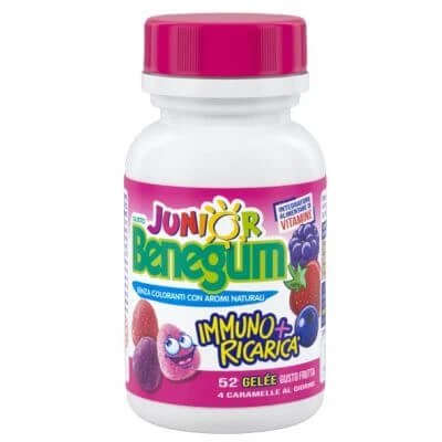 Benegum j imuno + refill fructe roșii 156 g