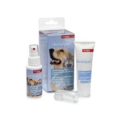Kit Dentalpet pastă de dinți 50ml+ spray oral 50ml+1 degetar
