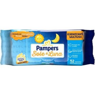 Pampers șervețele Sun & Moon 30 pungi de 52 șervețele