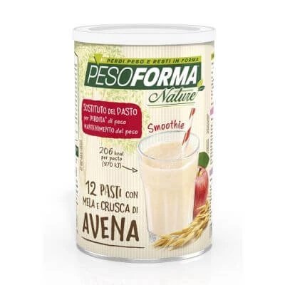 Pesoforma natura smoothie mere și tărâțe de ovăz 12 mese 420 g