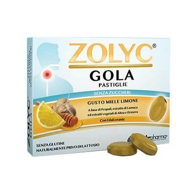 Zolyc gât miere / lămâie fără zahăr 36 pastile