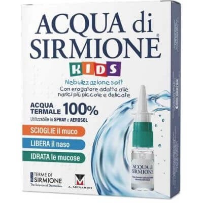 Acqua di sirmione copii nebulizare apă termală moale 100% 6 flacoane multidoză 15 ml