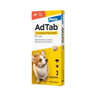 Adtab*3cpr 225mg câini 5.5-11kg