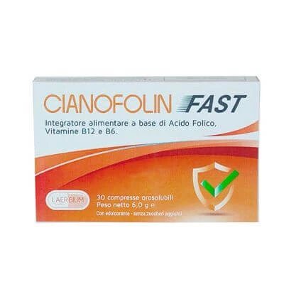 Cyanofolin fast 30 comprimate sublinguale