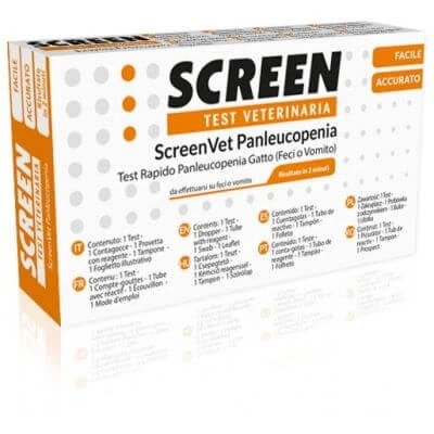 Screenvet test rapid veterinar panleucopenie fecale/vomite pisică