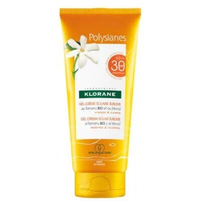 Klorane sublim gel cremă solară spf 30 față/corp 200 ml