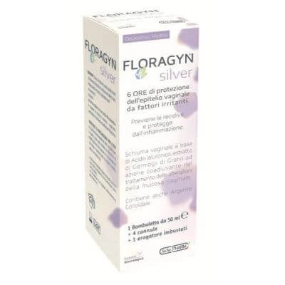 Floragyn silver spumă vaginală cu argint coloidal 50 ml
