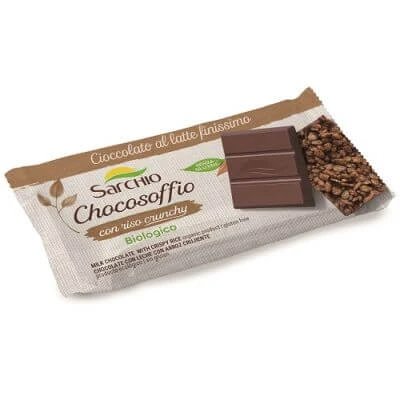 Baton Chocosoffio ciocolată fină cu lapte și orez crocant 25 g