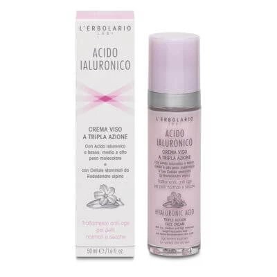 Cremă de față cu acid hialuronic piele uscată normală 50 ml