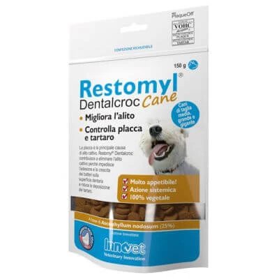 Restomyl Dentalcroc pentru câini de talie medie, mare și gigant pungă 150 g