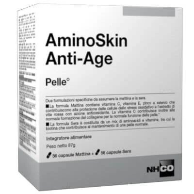 Nhco aminoskin anti-îmbătrânire sticlă 56 capsule + 56 capsule